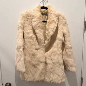 Vintage 100% Rabbit Fur Coat